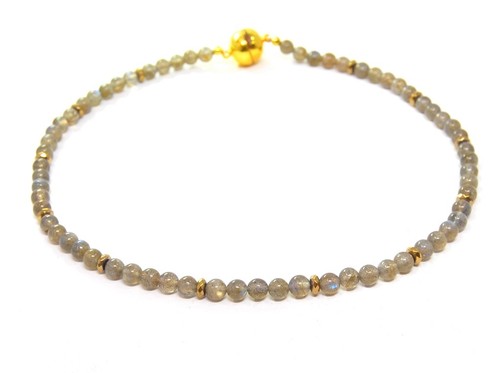 Edelsteinkette aus labradorith - edelsteinkette,