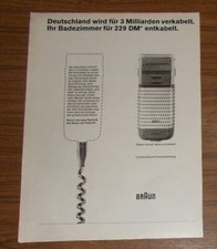 Seltene Werbung vintage BRAUN