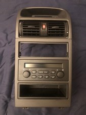 Opel Astra G Mittelkonsole mit Klimabedienung, Uhr, Lüftungsdüsen, Warnblinksch.