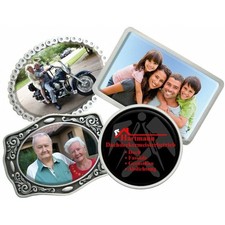 Gürtelschnalle Farbdruck