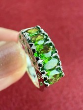 HSE - NTF - Chromdiopsid Ring 925er Silber rhodiniert ca. 1,15 ct RW 16