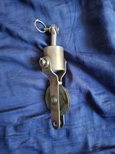 TopWirbel für Rollfock , Eigenbau aus Edelstahl . Der  Wirbel Ist kugelgelagert