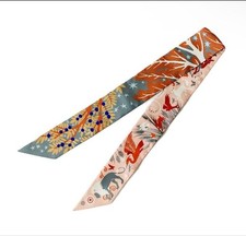 HERMES Twilly Silk Scarf Sous