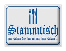 mrdeco Metall Schild 30x40cm