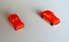 PEZ Volkswagen Maggiolino 1:72 Italien 2 Stück rot Auto Spielzeug Sammeln Kinder
