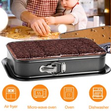 Springform set Eckige Backformen hitzebeständig Kuchenform Kohlenstoffstahl