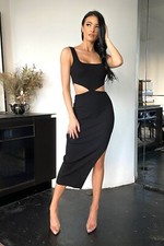 Damen Party Cocktail Cut out