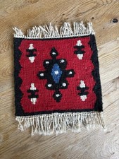 Alter Mini Teppich Tischläufer Kelim