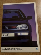 Prospekt brochure VW Golf GTi (16V) Edition