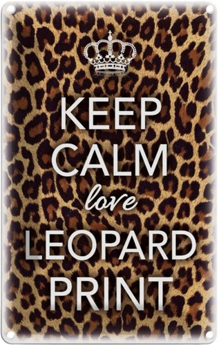 Blechschild 18x12 keep calm - 18x12, cm