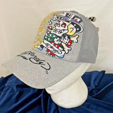 Ed Hardy Trucker Cap bestickt Tattoo Battle Skull Snapback verstellbar