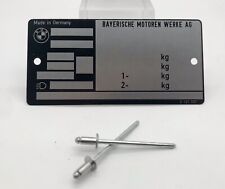 BMW Typenschild  3er 5er 6er