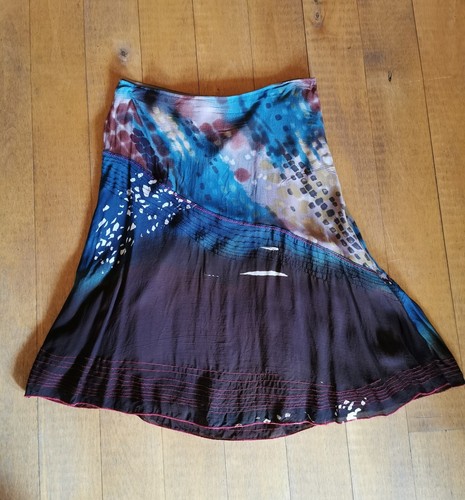 Rock batik grün braun - h&m,