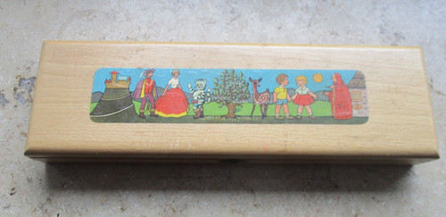Alter holz griffelkasten - holz,