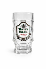 Barre Bräu Bierkrug Glas Krug