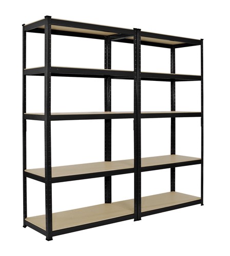 Schwarze garagenregale 180 - schwarze,