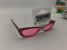 Original 2000er Y2K Zenner Sonnenbrille Rotpink