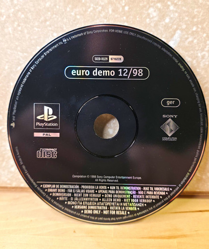 Playstation euro demo - demo, 12/98