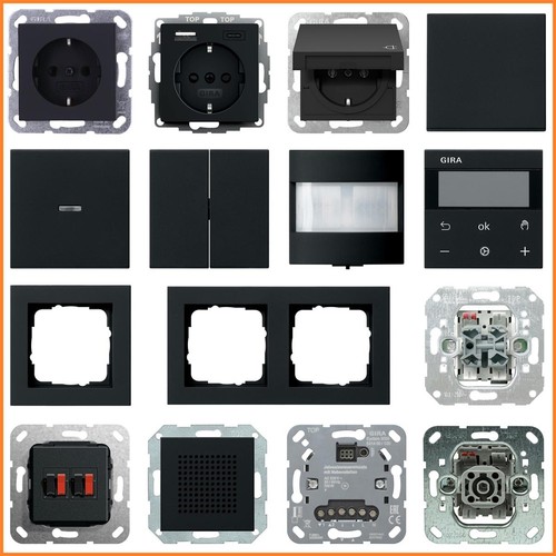 Gira system schwarz - e2,
