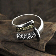 C30 Herren Ring Samurai Schwert mit Drache Silber 925 Gr. 18 - 21 verstellbar