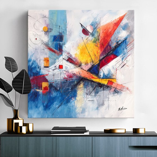 Leinwand bild bunt - leinwand, abstrakt