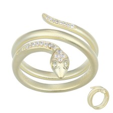 Peridot schlangenring - peridot,