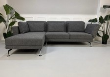 Brühl Moule Ecksofa Stoff Designer Sofa Grau Schlafsofa Gästebett