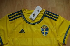 NEU! Schweden Fussball Frauen Nationalmannschaft Original Adidas Trikot Small