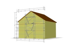 Giebelgerüst 64,5qm