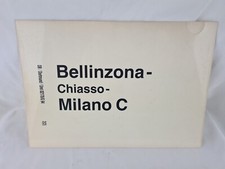 Zuglaufschild Bellinzona- Chiasso- Milano C - 30cm x 21cm
