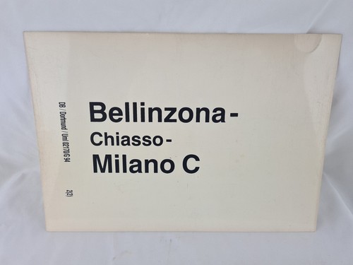 Zuglaufschild bellinzona - zuglaufschild, bellinzona-