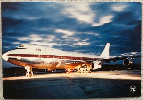 Flugzeug postkarte boeing 747 - flugzeug,