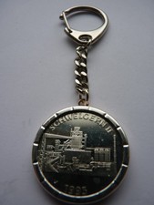 Schlüsselanhänger  Medaille  HO 2/HO 1  Münzfassung Thyssen Steel