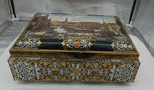 Blechdose m. Deckel ,E. Otto Schmidt Lebkuchen Nürnberg, Nürnberg Motiv, 42x30cm