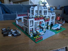 Lego City Mega-Polizeistation aus 2 x 6398, 16 Figuren + original BA