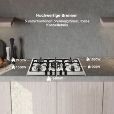 SNDOAS Gaskochfeld 5 Flammen