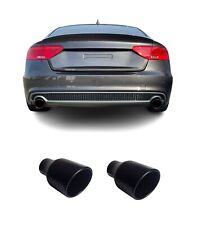 Endrohre Auspuffblenden für Audi A5 Sportback 8T Auspuff 100mm 2007-2017 schwarz