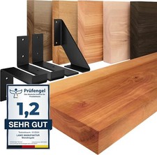 LAMO® Regalbrett Wandregal Massivholz Baumkante Holzregal Wandboard Holzplatte
