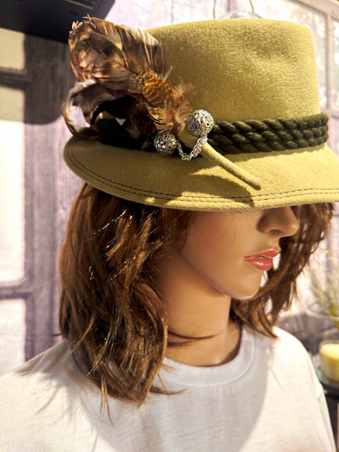 Damen fedora trachten hut - fedora,