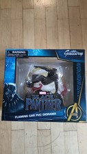 Marvel Gallery Black Panther Flaming Car Statue PVC Diorama By Diamond Select