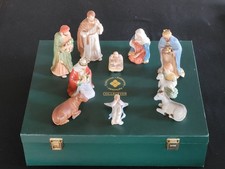 Fyrklövern Edle Krippen Figuren 10tlg. Skandinavisches Porzellan in OVP/Kasten