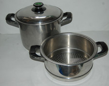 AMC 4Stern 24cm 8,0 Liter Topf,  mit Audiotherm Deckel und 5 L Siebgareinhgeit