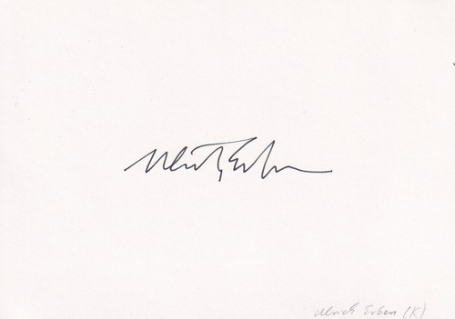Ulrich erben originalautogram - ulrich,