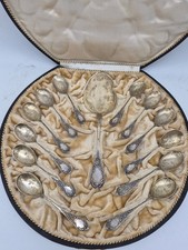 12x alte Silber 800 Eislöffel