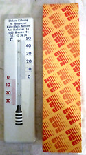 Weisses Blech Werbe Thermometer