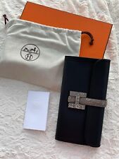 HERMÈS Jige Lizard Wallet Pochette Tasche Handbag Wie New Full Set Mit Rech
