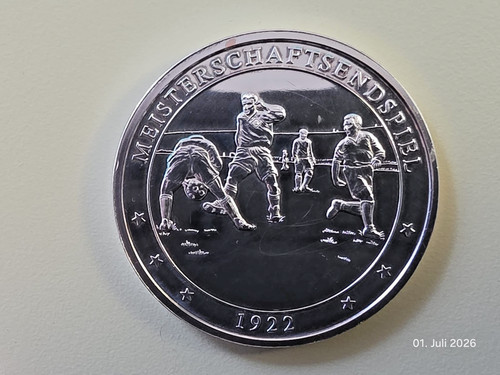 Hsv gedenkmünze medaille - gedenkmünze,