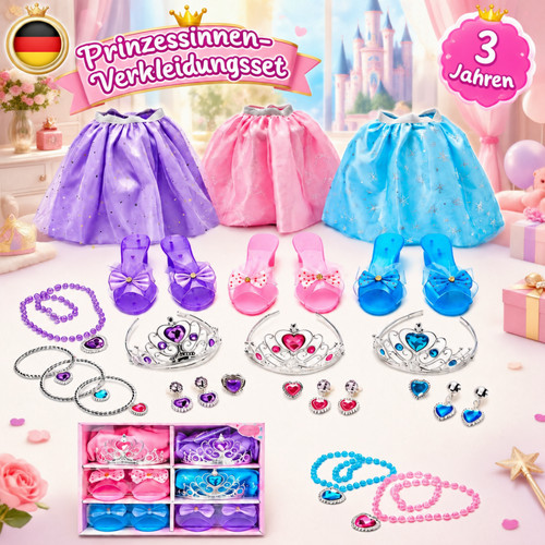 Prinzessinnen verkleidungset - prinzessinnen, 3