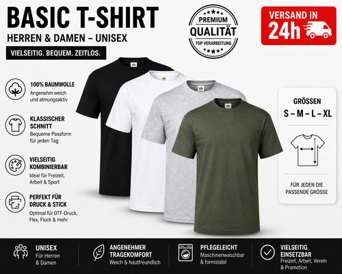 Basic shirt unisex 100 - t-shirt, /