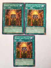 3x Kraft Der Magie SD6-DE022 Common 1 Auflage YU-GI-OH Playset